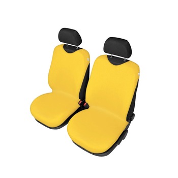 Set Huse scaun fata universale tip maieu, Galben, 2buc Set Huse scaun fata universale tip maieu, Galben, 2buc