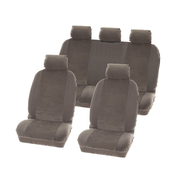 Set Huse scaune auto Denver, fata/spate, 9 piese, culoare Gri