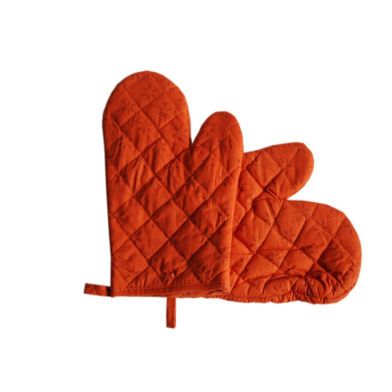 Set manusi bucatarie, de culoare rosie, bumbac, dimensiune 26x19 cm