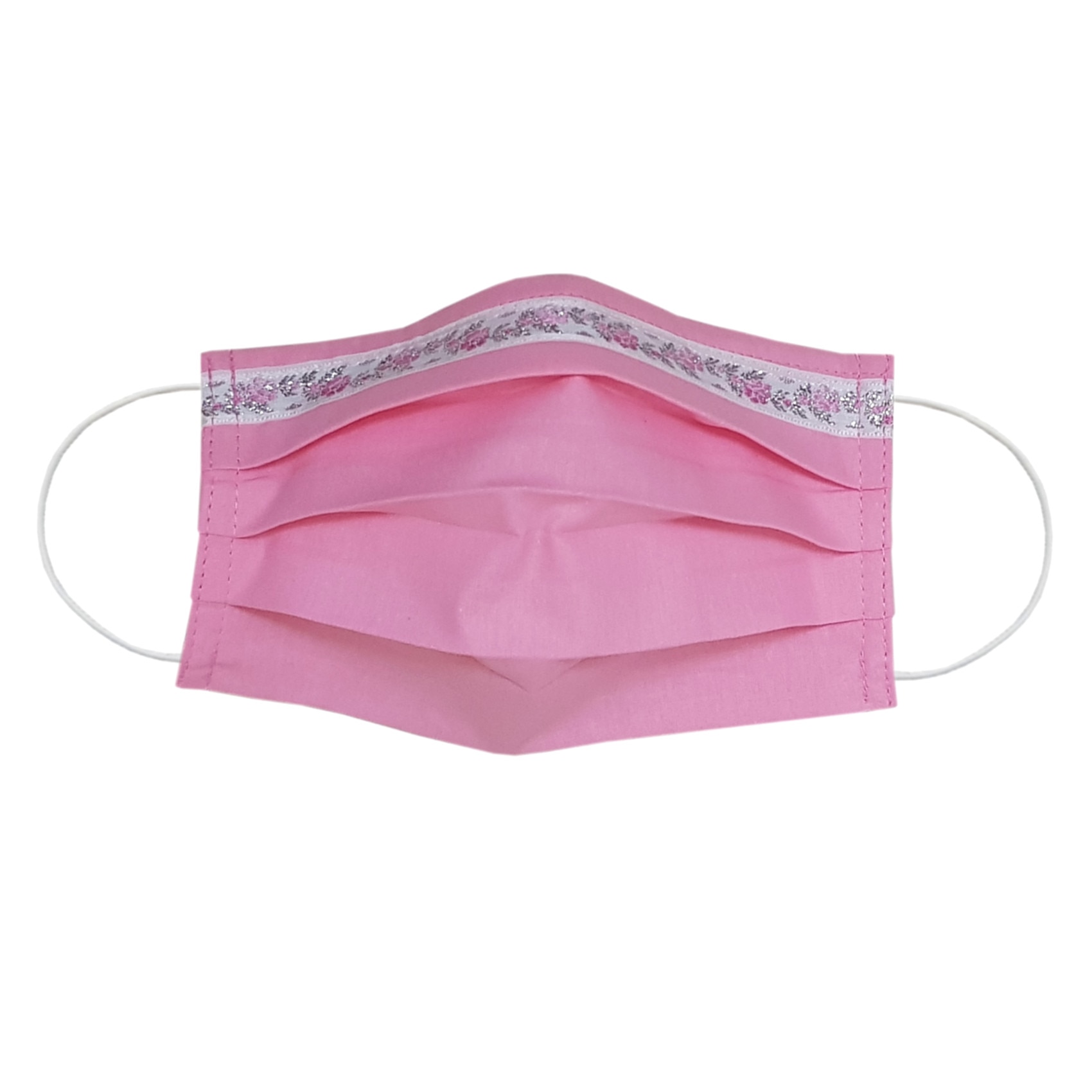 Masca Roz Masca de protectie reutilizabila, 2 straturi 100% bumbac, ajustabila cu ...