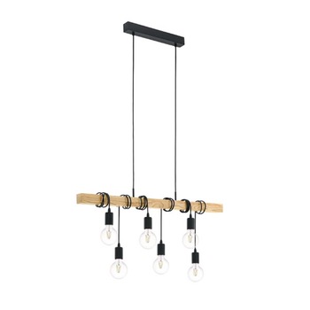 Lustra Vintage Retro lemn , 6 Brate reglabile E27 8848/6 Lustra Vintage Retro lemn , 6 Brate reglabile E27 8848/6