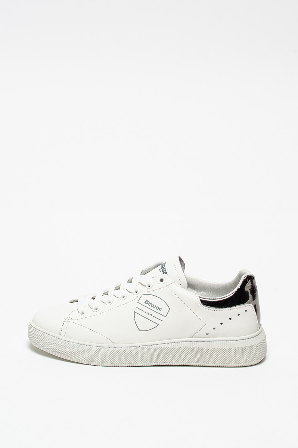 Blauer, Pantofi sport de piele cu garnitura de piele lacuita Kendall