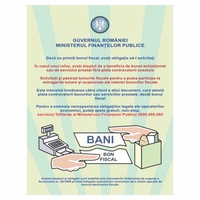 indicator placuta pvc - bon fiscal 15x20 cm imagen 0_0_0