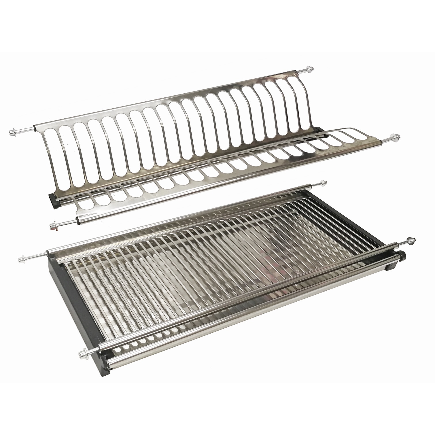 Scurgator metalic pentru vase si pahare cu tavita 600mm
