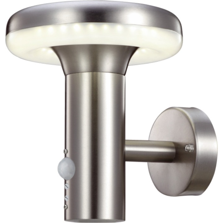 Aplica exterior Klausen, Quebec 1/Senzor, Silver, KL 6268, IP44, LED