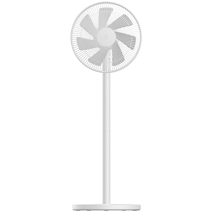 Ventilator Xiaomi Mi Smart Standing Fan 1C, 38 W, 3 trepte de viteza, 7 lame, PYV4007GL, alb