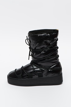 Napapijri, Cizme medii de iarna din piele ecologica Foriver, Negru, 6.5 Napapijri, Cizme medii de iarna din piele ecologica Foriver, Negru, 6.5