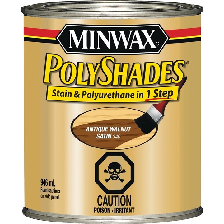 Байц за дърво Minwax® PolyShades®, Satinat, Opex, 0.946 L