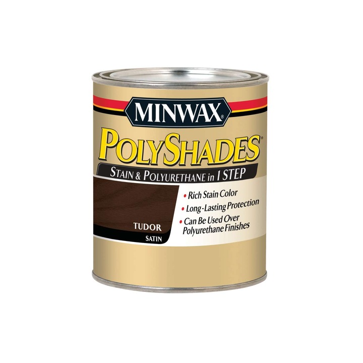 Vopsea pe baza de ulei pentru lemn Minwax PolyShades, Tudor, satin, 0.946 l