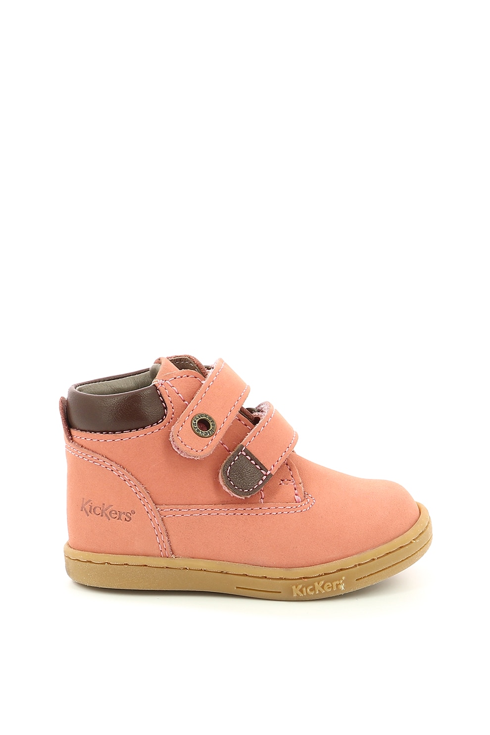 Kickers kids, Ghete din piele intoarsa cu inchidere velcro