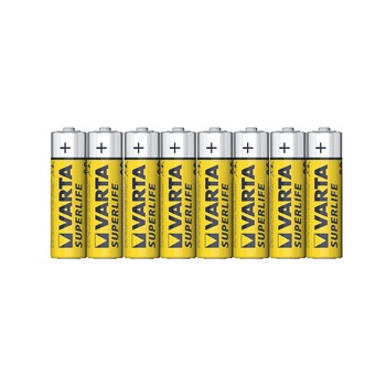 Baterii tip AA, set 8 bucati, LongLife Baterii tip AA, set 8 bucati, LongLife