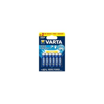 Baterii Varta Hight Energy tip AAA 1.5 V, blister 6 bucati Baterii Varta Hight Energy tip AAA 1.5 V, blister 6 bucati