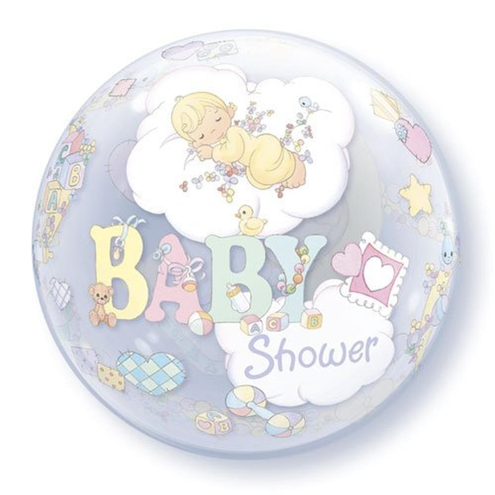 Balon Bubble 56 cm Baby Shower, Qualatex, 1 buc