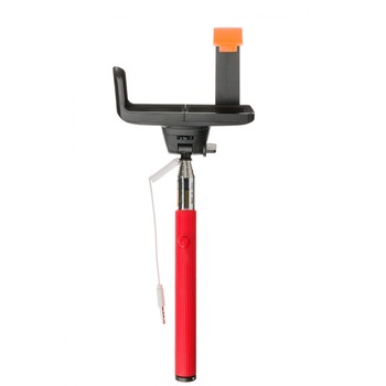 Silicon Holder Selfi Stick Kabelwelt, GKWHRss02/03, cu actionare a shutter-ului prin cablu, Rosu Silicon Holder Selfi Stick Kabelwelt, GKWHRss02/03, cu actionare a shutter-ului prin cablu, Rosu