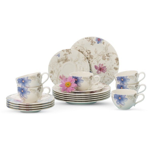 Set mic dejun 18 piese, Villeroy & Boch Mariefleur Gris