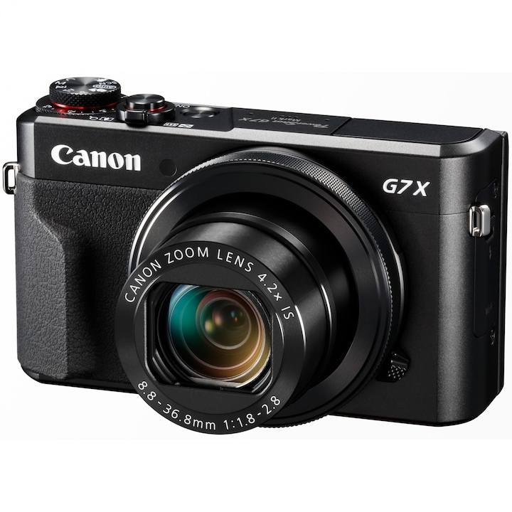 Canon PowerShot G7 X Mark II digitális fényképezőgép, 20.1MP, Fekete
