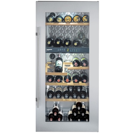 Vitrina de vin Liebherr WTEes 2053, 187 L, Clasa A, Argintiu