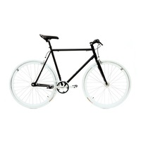 Bicicleta Single Speed/Fixie SXT ,Negru/Alb ,700C,58