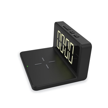 Ceas digital Platinet 45101, cu alarma si incarcare wireless 5W, dimensiuni 140 x 98 x 75 mm, negru Ceas digital Platinet 45101, cu alarma si incarcare wireless 5W, dimensiuni 140 x 98 x 75 mm, negru