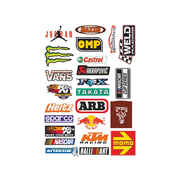 Set 24 bucati Stickere Laminate - Brands