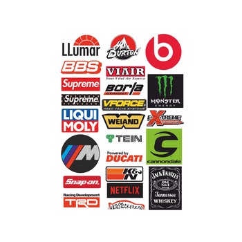 Set 23 bucati Stickere Laminate - Brands Set 23 bucati Stickere Laminate - Brands