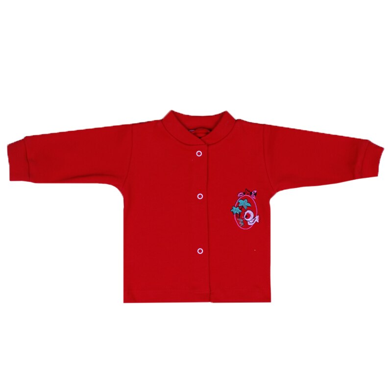 Bluza cu maneca lunga pentru fete Pifou BCP1R, Rosu, 62 cm