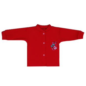 Bluza cu maneca lunga pentru fete Pifou BCP1R, Rosu, 62 cm Bluza cu maneca lunga pentru fete Pifou BCP1R, Rosu, 62 cm