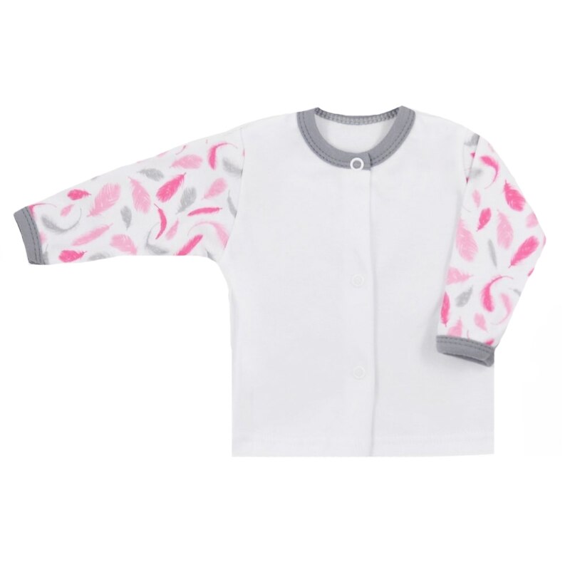 Bluza cu maneca lunga pentru fete Koala Papuga 3664-A1, Alb