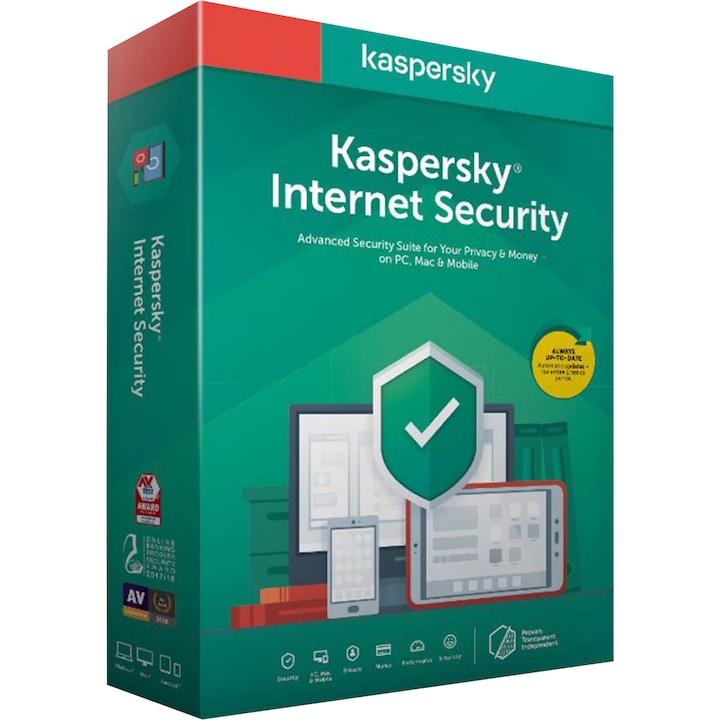 Kaspersky Internet Security 2021 Internet-biztonsági szoftver, 1 év, 3 eszköz