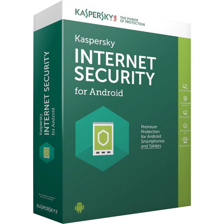 Antivirus Kaspersky Internet Security for Android 2021, 1 an, 3 Dispozitive