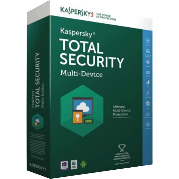 Kaspersky Total Security 2021, 1 an, 3 dispozitive