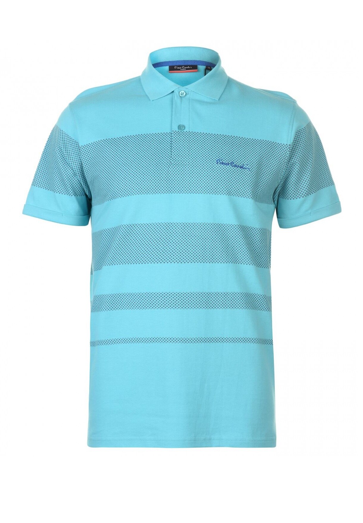 Tricou polo pentru barbati, Pierre Cardin, Dot Stripe, Bumbac, Albastru deschis, L