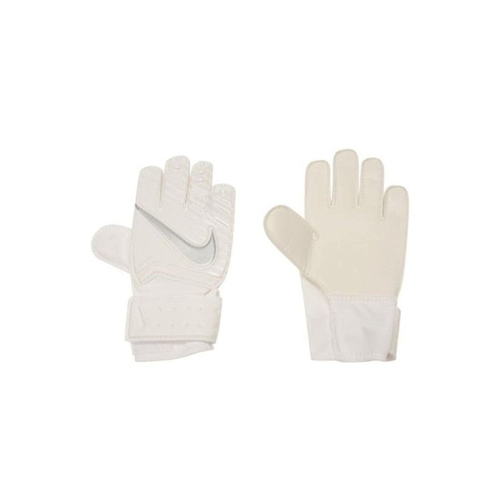 Set manusi portar GK Match, Nike, Piele ecologica , Alb, Marime 3