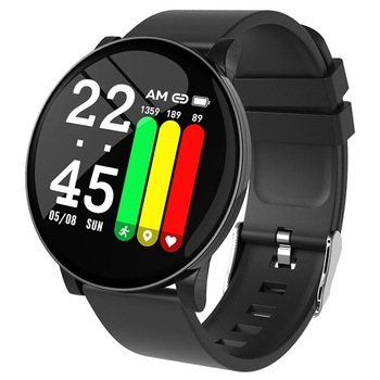 Ceas Smartwatch Techstar® W8 Negru, 1.3 inch IPS, Monitorizare Cardiaca, Tensiune. Oxigenare, Sedentary, Bluetooth, IP67 Ceas Smartwatch Techstar® W8 Negru, 1.3 inch IPS, Monitorizare Cardiaca, Tensiune. Oxigenare, Sedentary, Bluetooth, IP67