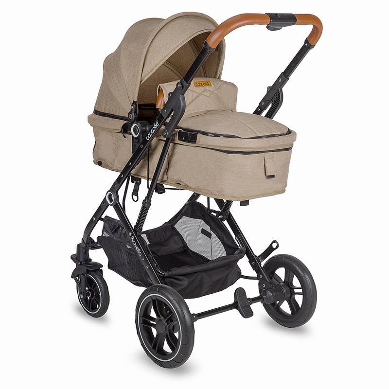 Carucior 3 in 1 cu landou transformabil ultracompact Coccolle Ravello, Bej