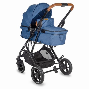 Carucior 3 in 1 cu landou transformabil ultracompact Coccolle Ravello, Albastru Carucior 3 in 1 cu landou transformabil ultracompact Coccolle Ravello, Albastru
