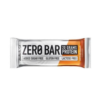 Baton cu Proteine Zero Bar Ciocolata cu Caramel 50 grame x 20 bucati Bio Tech USA Baton cu Proteine Zero Bar Ciocolata cu Caramel 50 grame x 20 bucati Bio Tech USA