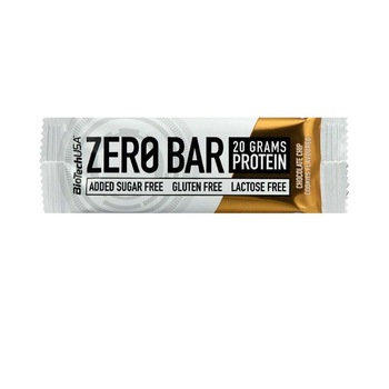 Baton cu Proteine Zero Bar Fursecuri cu Fulgi de Ciocolata 50 grame x 20 bucati Bio Tech USA Baton cu Proteine Zero Bar Fursecuri cu Fulgi de Ciocolata 50 grame x 20 bucati Bio Tech USA