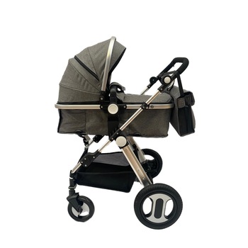 Carucior Reversibil, 2 in 1, transformabil landou-sport, Gri, Unitoys Carucior Reversibil, 2 in 1, transformabil landou-sport, Gri, Unitoys