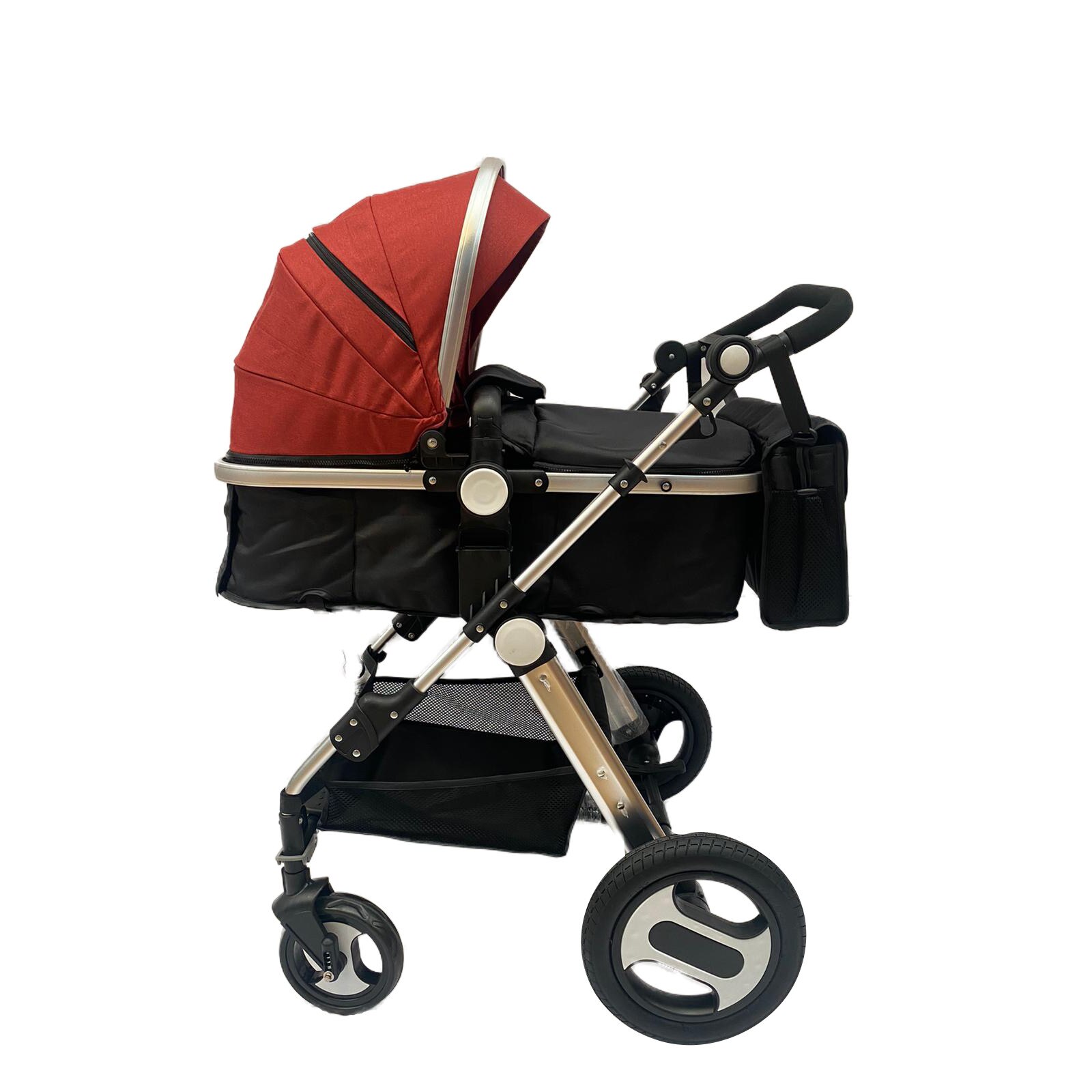 Carucior Reversibil, 2 in 1, transformabil landou-sport, Rosu, Unitoys