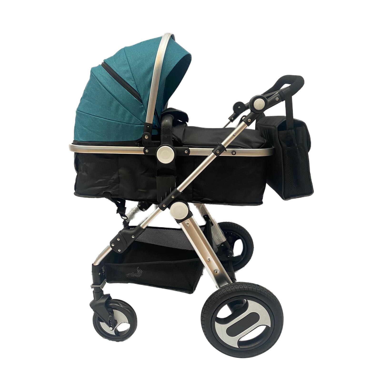 Carucior Reversibil, 2 in 1, transformabil landou-sport, Turquoise, Unitoys