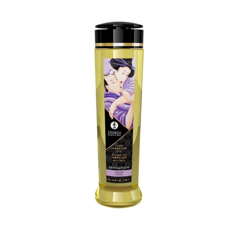 Ulei de masaj erotic cu aroma de lavanda Shunga 240 ml