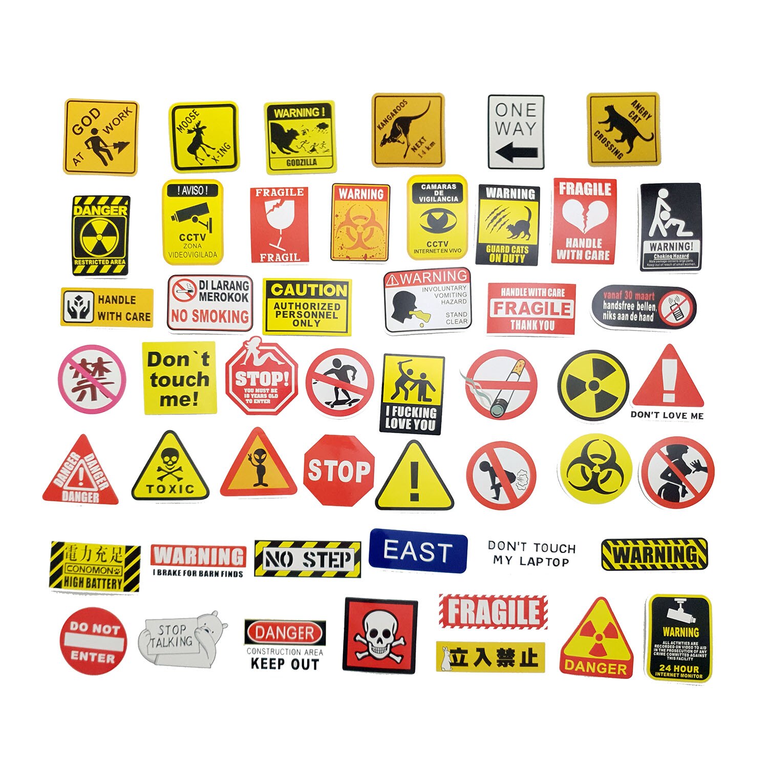 Set 50 bucati stickere / Abtibilduri 