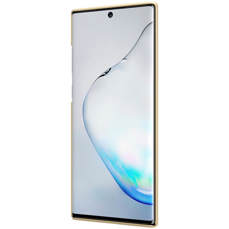 Husa protectie spate din plastic texturat, pentru Samsung Galaxy Note 10- Nillkin Frosted Shield-Gold