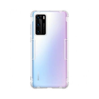 Husa din silicon Nillkin pentru Huawei P40, alb transparent Husa din silicon Nillkin pentru Huawei P40, alb transparent