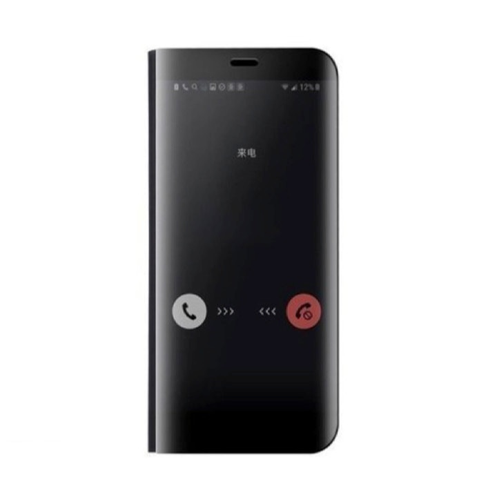 Husa Flip Mirror pentru Samsung Galaxy A71 Black