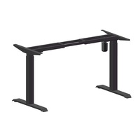 Cadru birou electric QMOBILI Frame I Negru, cadru negru, 1 motor, cadru reglabil pe inaltime, picior patrat 70x70 reglabil in 2 trepte, Functii de Memorie si Afisaj Digital, sarcina 80 kg
