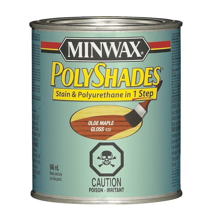 Minwax PolyShades 275 VOC лак за дърво, Olde Maple, гланц, 0,236 l