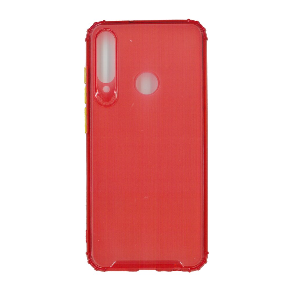 Husa din silicon matte crack, pentru Huawei Y6P, rosu
