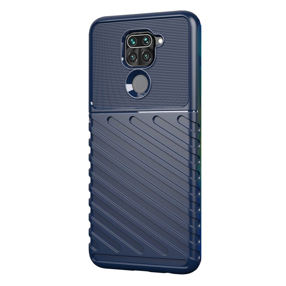 Husa Antisoc Rugged Thunder pentru Xiaomi Redmi Note 9, Navy